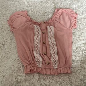 Pink formal top